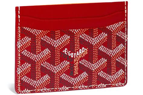 Goyard Saint Sulpice Red in Canvas/Calfskin 